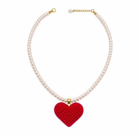 Naszyjnik PEARL HEART x BARDZO