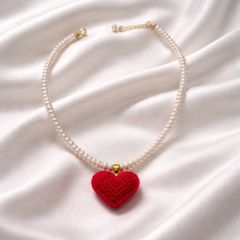 Naszyjnik PEARL HEART x BARDZO