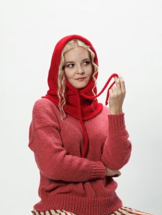 Alpaka Balaclava - czerwony