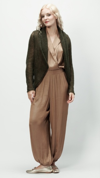 Alpaka sweter Reneta - khaki