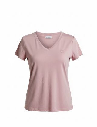 T-shirt Z Piktogramem Jasny Różowy
